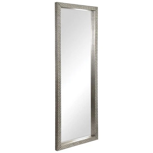 Uttermost Cacelia MDF Wood Glass and Paper Floor Decorative Mirror in Silver - Picture 3 of 6