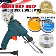 Soldering Iron Electric Gun Adjustable Temperature 80W Welding Solder Wires Kit