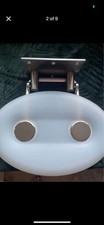 Shower Seat chrome & white New 