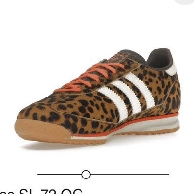 adidas SL 72 OG Cheetah Pack Impact Orange Leopard Print size 9 Women/Men/Unisex