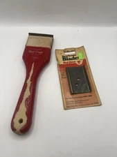 Vintage Red Devil 9” Scraper Tool 3050 Double Blade Wood Paint W New Blades