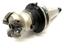 NICE ISCAR 1-1/2" INDEXABLE FACEMILL w/ CAT40 SHANK - SOF45 8/16-D1.5-04-0.75R