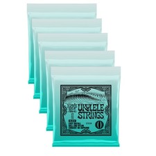 5 PACK Ernie Ball 2326 Black Ball End Nylon Concert/Soprano Ukulele Strings