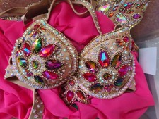 Wunderschönes Bauchtanzkostüm mit viel Zubehör Gr. S  (Körbchen 75C)