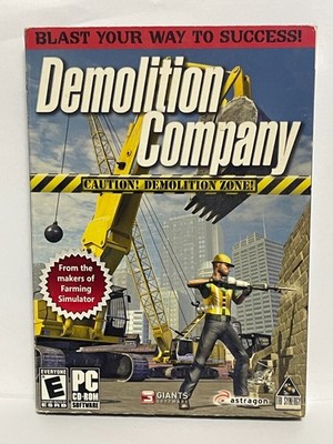 Demolition Company PC Boxed Game CD-ROM Software windows IBM Preowned Untested
