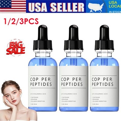1/3x Cop per Peptides Serum for Face -with GHK-Cu-Anti-Aging Facial Serum Repair