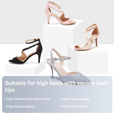 High Heels Tips Replacement Shoes Repair Caps, 20 Pairs Shoe Heel Repair, U S...