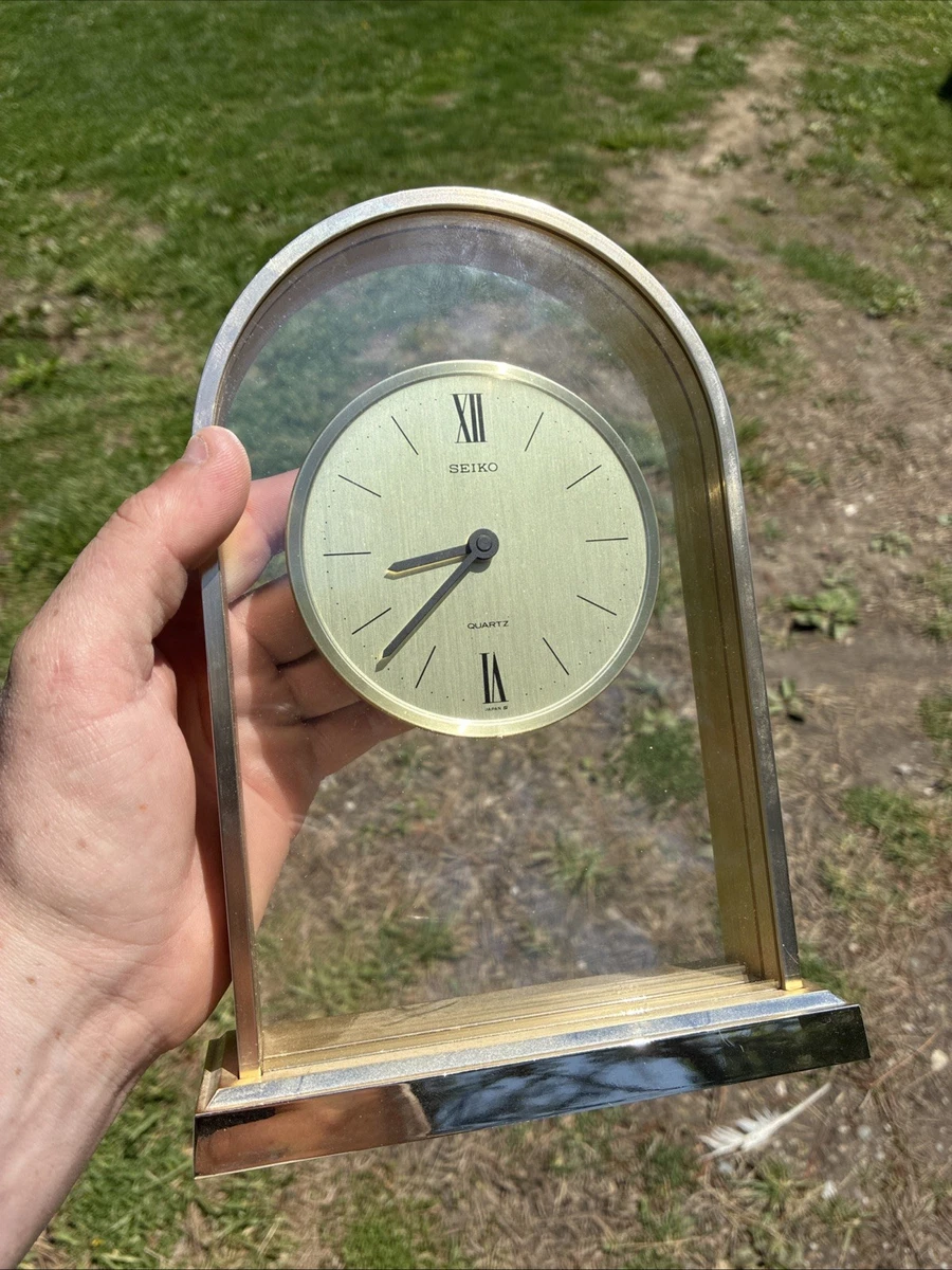 Seiko Quartz Battery Powered Desk, Mantel & Shelf Clocks for sale