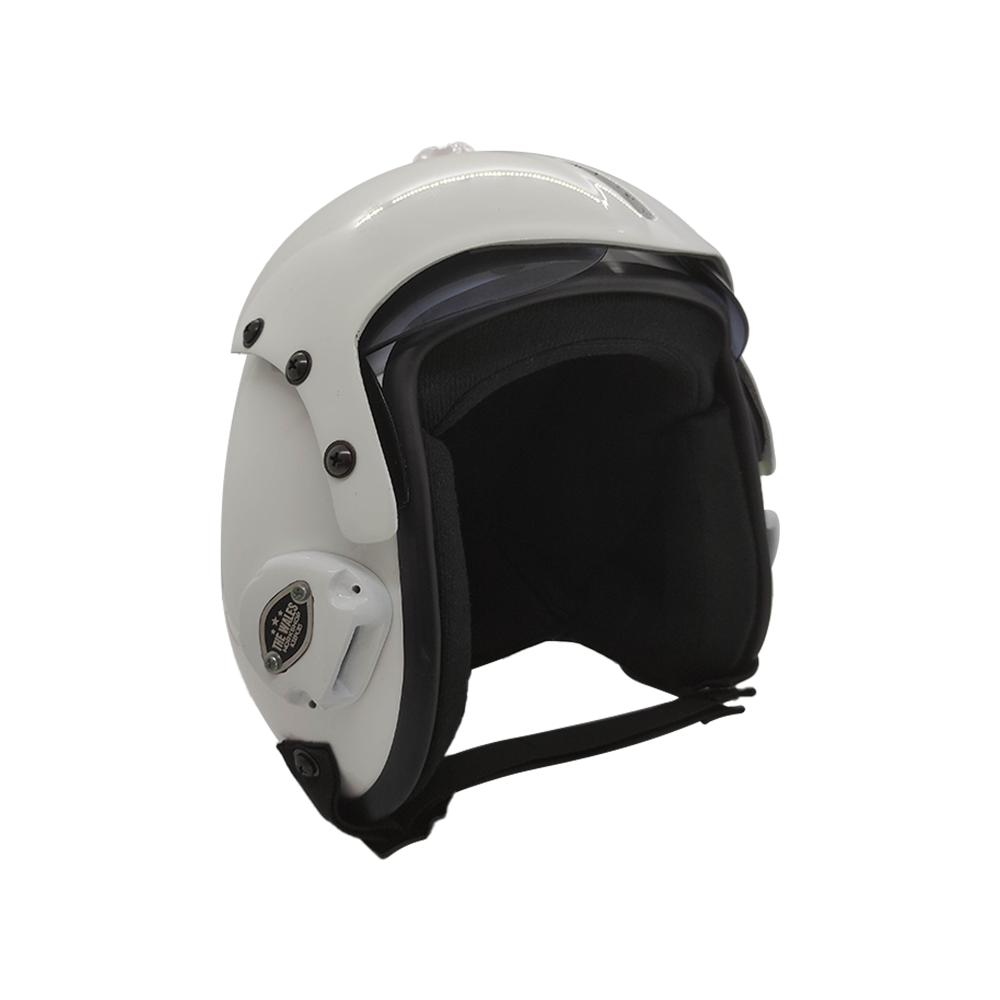 HGU-33 TOP GUN PLAIN WHITE FLIGHT FIGHTER PILOT HELMET MOVIE PROP