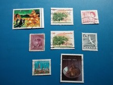 Kanada 8er-Lot MiNr 218A, 288, 401 gestempelt, König George VI, Queen Elizabeth