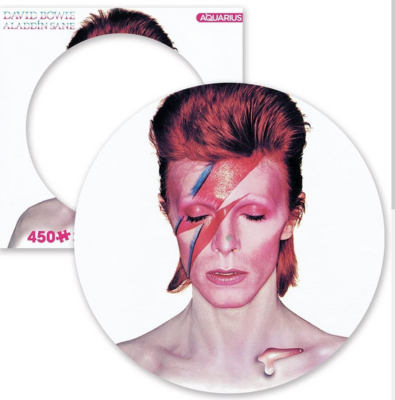 David Bowie AQUARIUS Aladdin Sane 450 pc ROUND ALBUM COVER PUZZLE