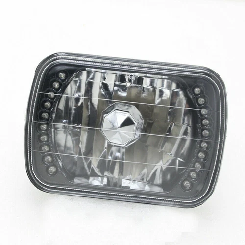 7X6 7X5 Projector Blue LED Halo Headlight Fit 1982-1993 Chevy S10 Blazer GMC S15 - Picture 8 of 10