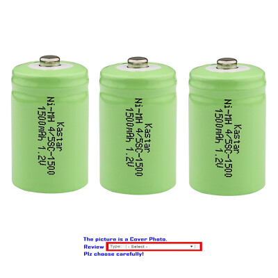 Kastar Ni-MH 1.2V 1500mAh Battery for Wahl Razor 9918 9920 9925 9940 9326 9020