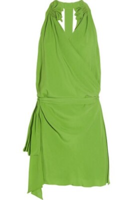 vanessa bruno green dress VANESSA BRUNO - Diane Dress