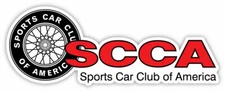 SCCA sports car club sticker decal 2" x 6"