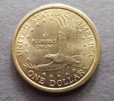RARE 2001 Sacagawea One Dollar Coin, Mint Mark D - Off-Center