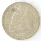 1876-S US Liberty Seated Quarter 25 Cent 90% Silver San Francisco Mint Coin Fine