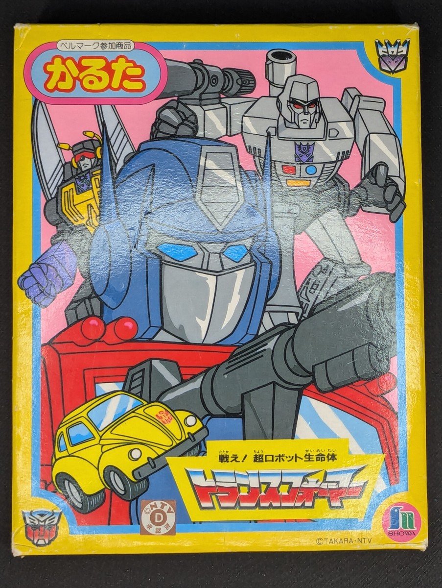 Transformers Iroha Karuta Japanese Card Game G1 1985 Takara Showa