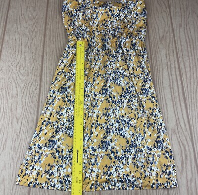 kaileigh tasha knit dress yellow Kaileigh Stitch Fix Tasha Knit Sleeveless Dress Yellow Floral Size Medium NWT