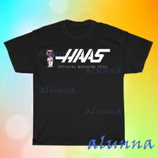 New HAAS Automation Machine Men's Black T-shirt Funny Size S to 5XL