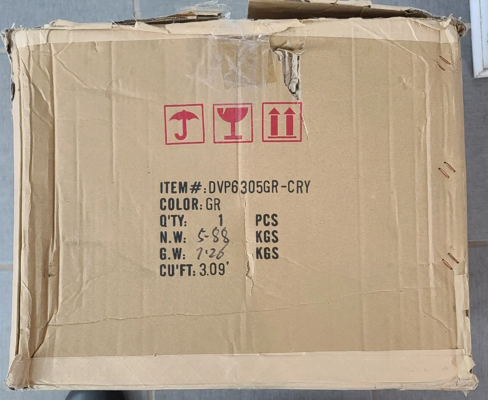 Lámpara Colgante DVI Lighting DVP6305GR-CRY con Cristales Transparentes Tonos Grafito Foto 4 de 4