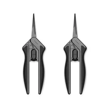 Straight Pruning Shear 6.6", Stainless Steel Blades for Gardening, 2-Pack