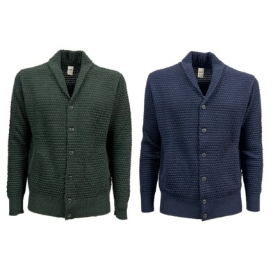 GRP Strickjacke Herren Schalkragen Technisch Spotknit Tec Shawl