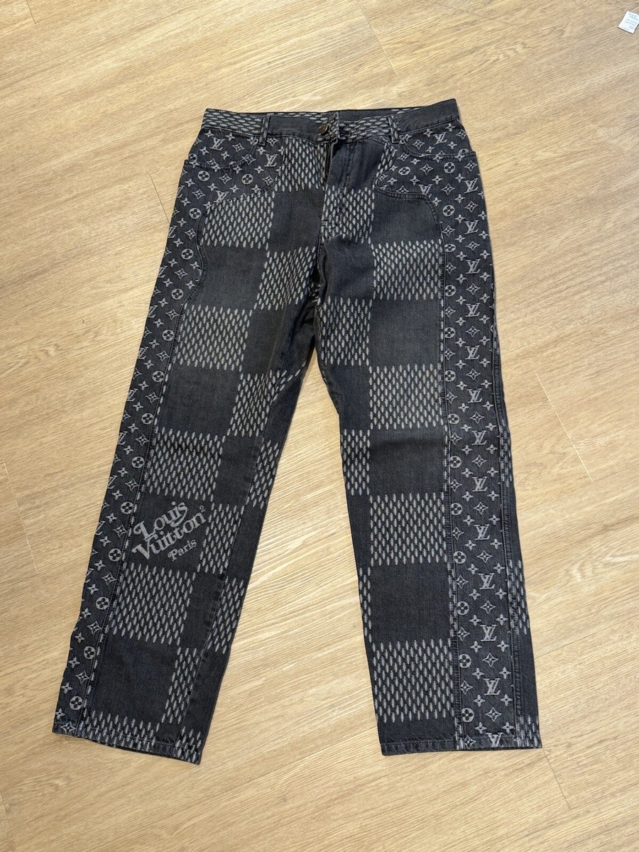 Louis Vuitton x Nigo Denim Jeans Gray Size 34 | eBay