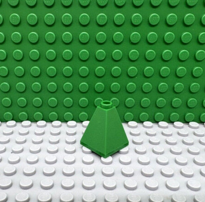 Lego 1 Green 2x2x2 double convex slope castle NEW