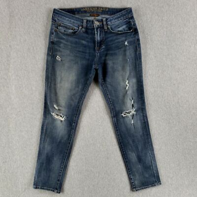 American Eagle 30x30 Skinny Jeans 360 Extreme Flex Stretch Modern Faded Denim