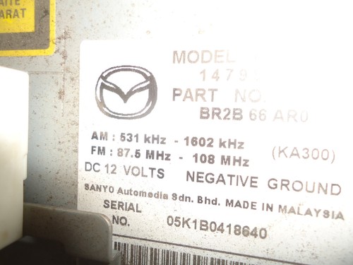 6 fach CD-Payer MP3 Radio Mazda 3 BK BR2B-66-AR0 - Picture 3 of 3