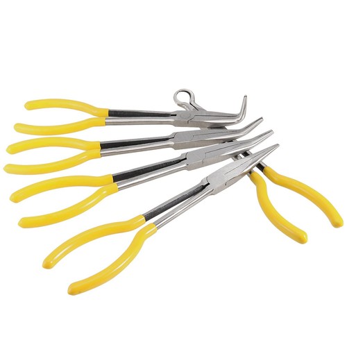 5 Piece 11 Inch Long Reach Pliers Set Long Nose Pliers Long Needle Nose Pliers S - Picture 5 of 6