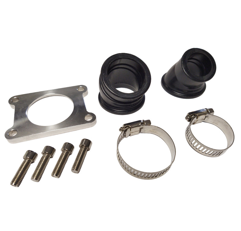 Pipe d'admission Derbi Gilera Aprilia 50cc 2T avec manchons 24 et 32mm