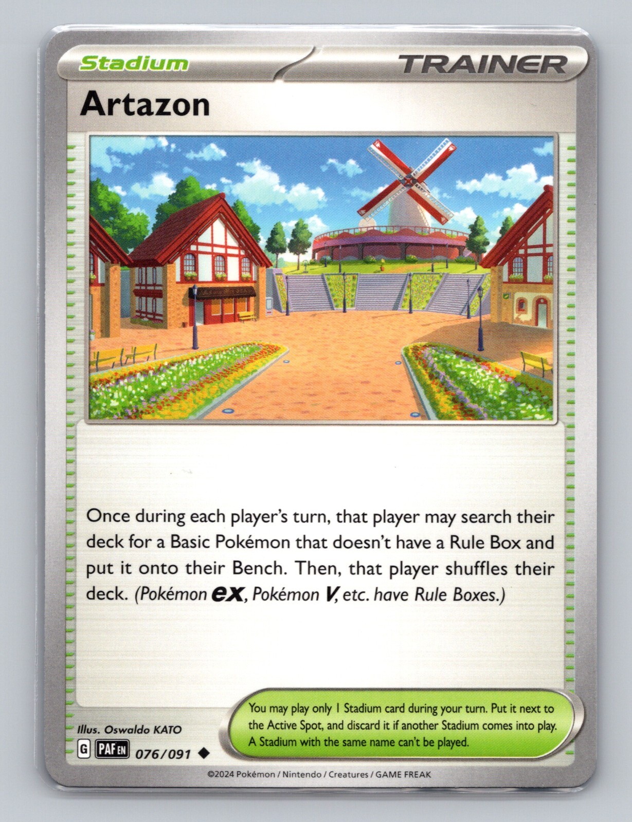 Artazon 076/091 Paldean Fates Uncommon NM PAF EN Pokemon Card Scarlet & Violet