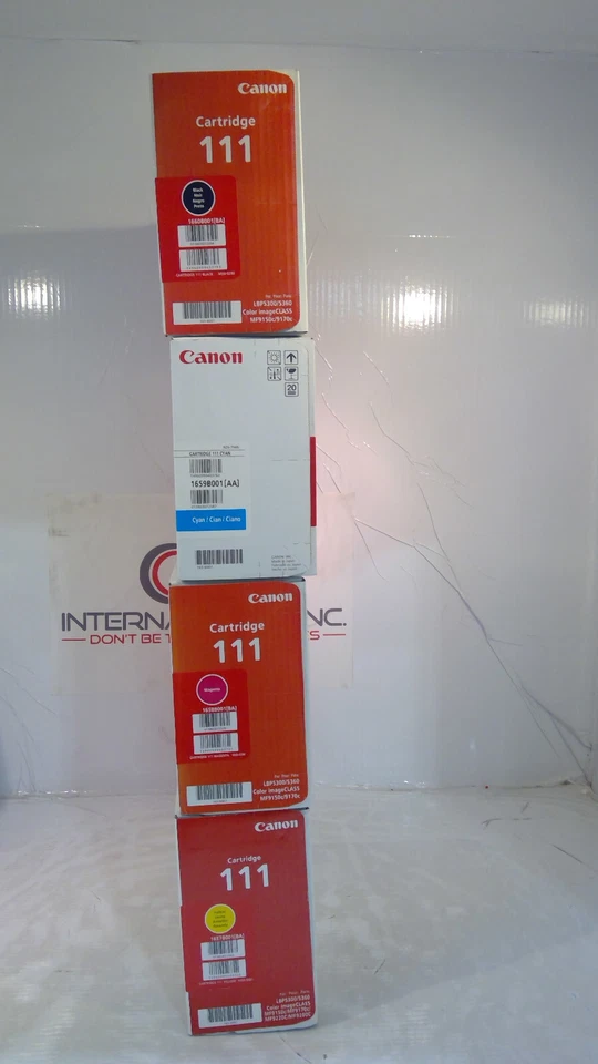 Original Canon 111 *JUEGO DE 4* tóneres 1660B001, 1659B001, 1658B001, 1657B001 Foto 2 de 4