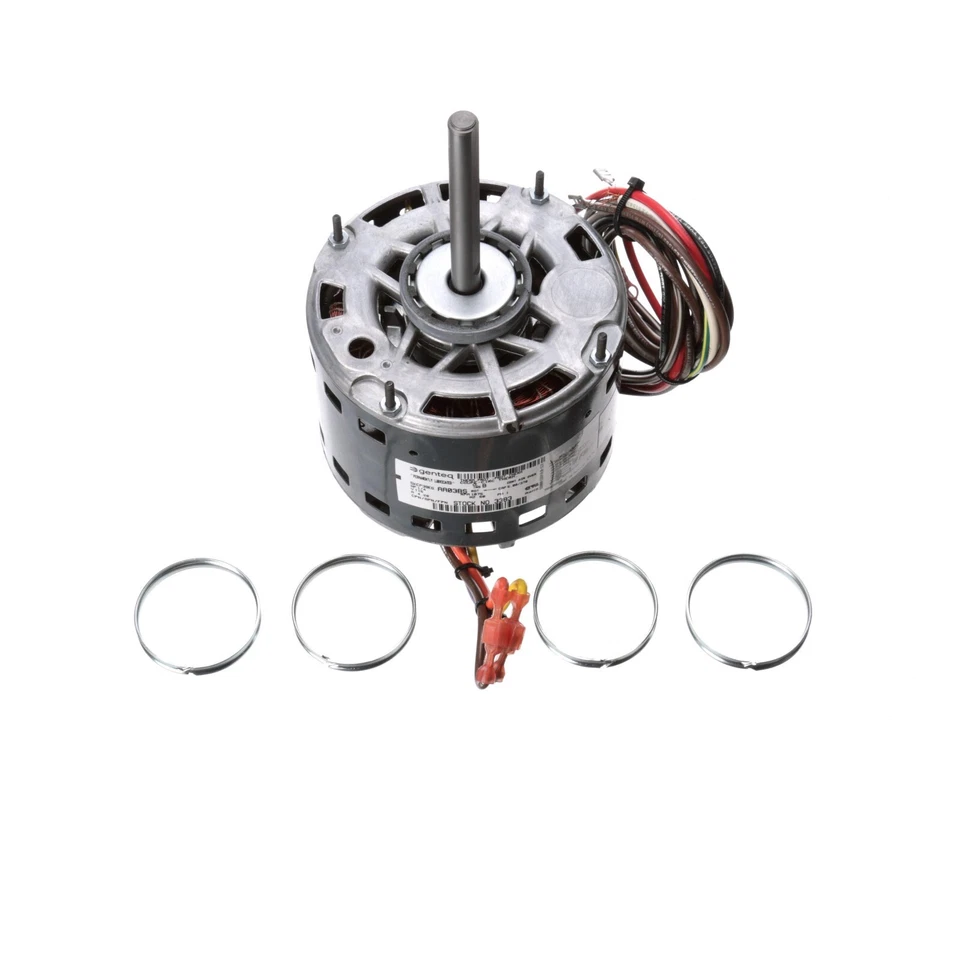 Motor Ventilador y Soplador Genteq 3383, 1/4 HP, 1 Ph, 60 Hz, 115 V, 1075 RPM, 2 Velocidades Foto 2 de 2