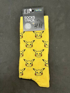 H M Pokemon Pikachu Men S Dress Socks 21 Licensed Ebay