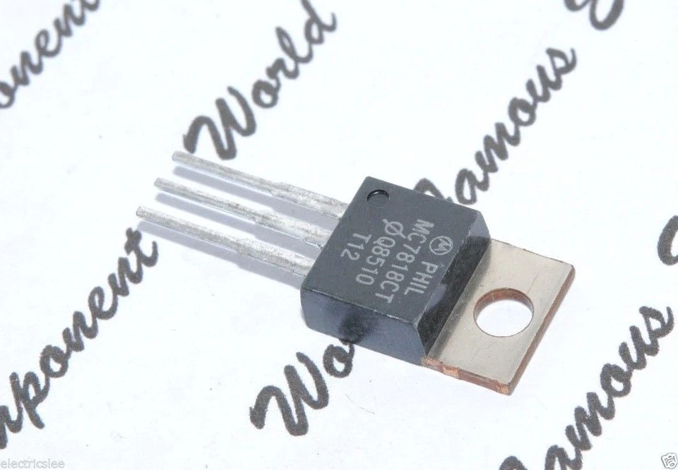 1pcs - MOTOROLA MC7818CT 18V 1A Positive Voltage Regulator TO-220 "Genuine" - Image 4 of 4