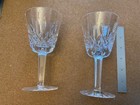 2 Waterford Crystal Lismore Wine Glasses.  Approx 5 7/8 inches. Claret or White — photo 1