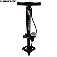 Dunlop Floor Bike Pump with Pressure Gauge Standpump Manometer 11 Bar Black Air.