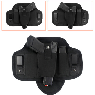 Concealed Carry Ambidextrous Pancake Gun Holster IWB Gun Holster with Mag Pouch