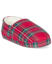 Family Pajamas Boys' or Girls' Brinkley Plaid Slippers Kids L
