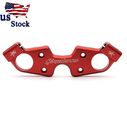 For Suzuki GSX1300 Hayabusa 1999-2018 Red Triple Tree Front End Upper Top Clamp - Picture 1 of 9