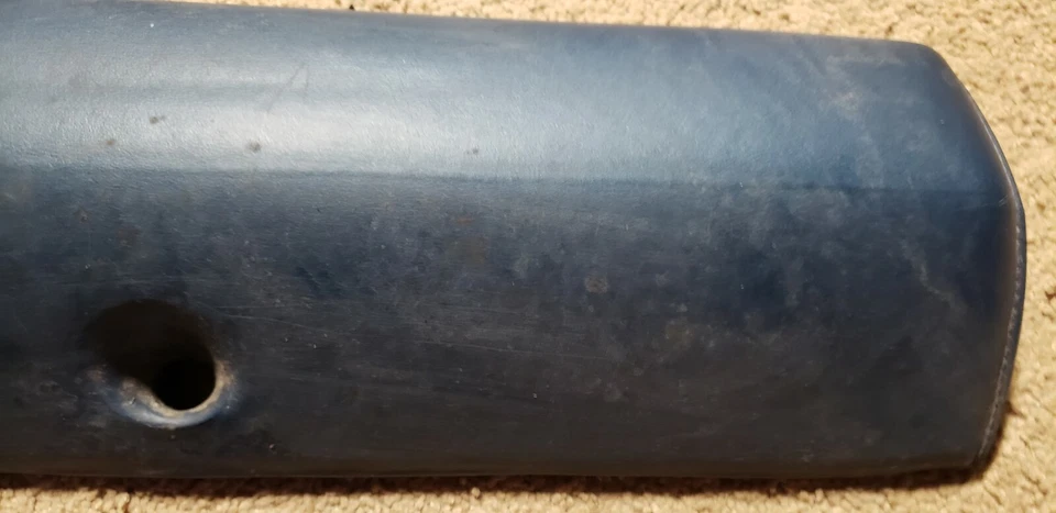 1968 69  DODGE CORONET PLYMOUTH ROADRUNNER NON RALLYE DASH GLOVE BOX DOOR BLUE  - Image 3 of 4