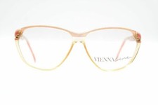 Vintage Viennaline 1434 Red Orange Oval Glasses Eyeglass Frame NOS