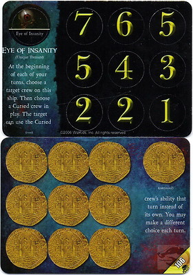 Wizkids Pirates Pocketmodel - Eye of Insanity (unique treasure) DJC 106 R