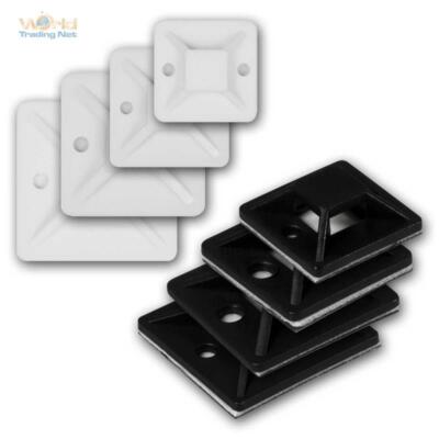 Klebesockel für Kabelbinder, Befestigungssockel Klebepads, Kabelhalter Kabelclip