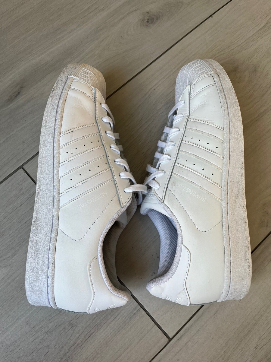 Adidas Superstar Foundation Mens Size 10.5 White Athletic Shoes Sneakers  B27136 | eBay