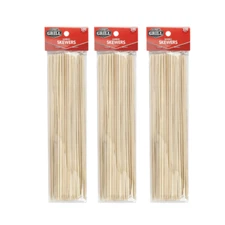 Expert Grill 12 Natural Bamboo Skewers for Grilling 100 Count Lot Of 3 - NEW