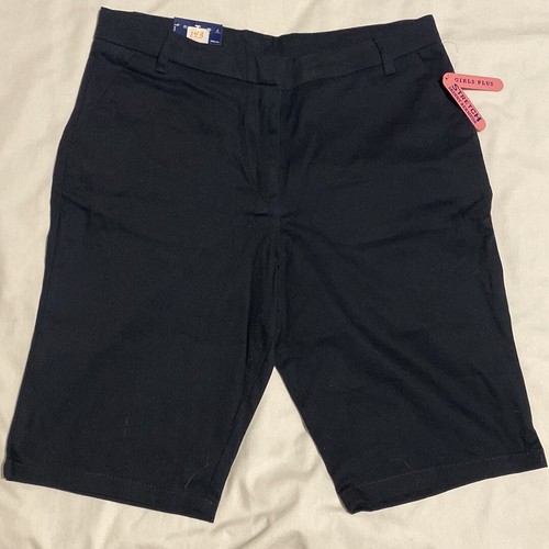 IZOD~Junior Girls Size 16.5 Adj Waist Stretch Bermuda Shorts ~ Schoolwear